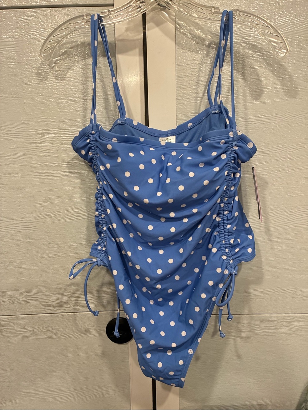 Blue Polka Dot One-Piece Swimsuit 🩱